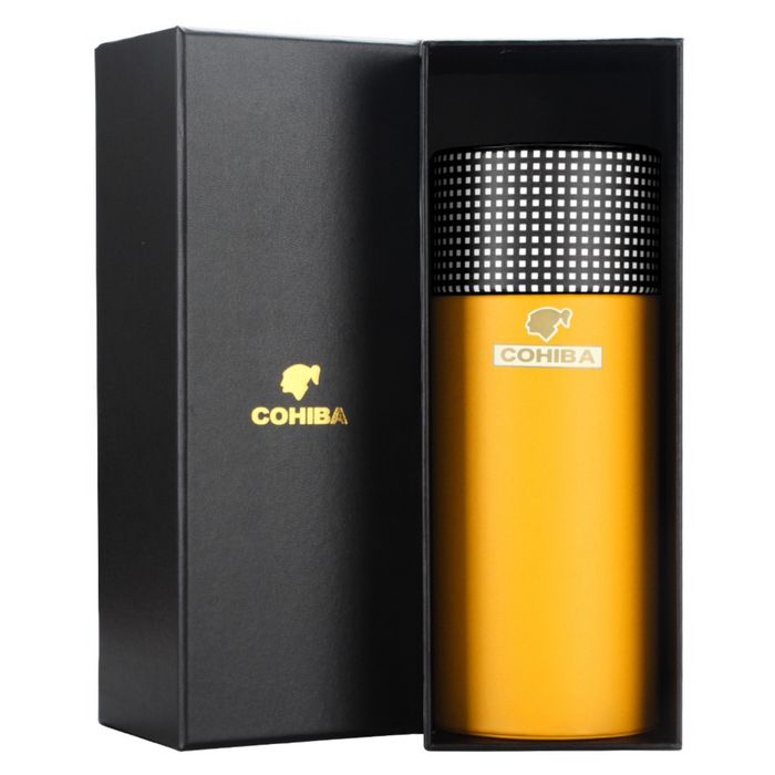Преносим хумидор Cohiba за 5 пури с овлажнител в подаръчна кутия