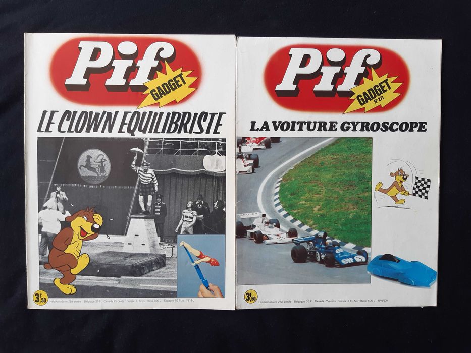 Колекция Стари Френски Списания Pif Gadjet 18 Броя
