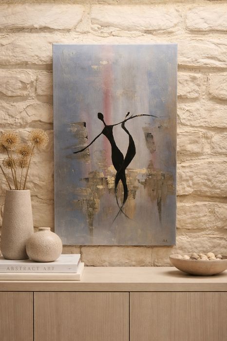 Tablou abstract culorile acrilice