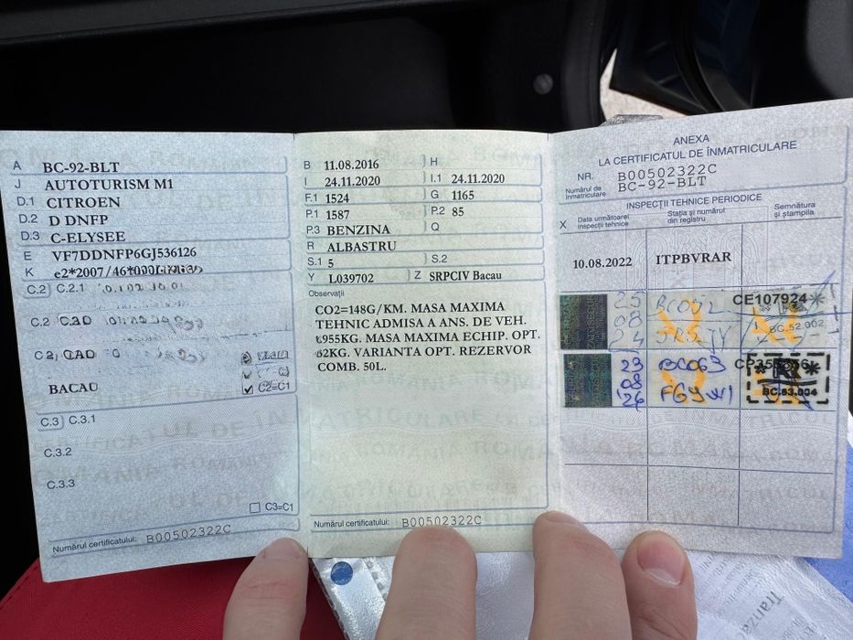 Citroën C-Elysée 1.6 Benzină 115 CP – Fiabilă și Economică