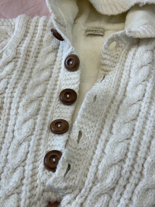 Теплый вязанный комбинезон