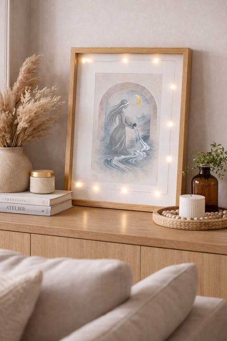 Ръчно изработени картини с лампички