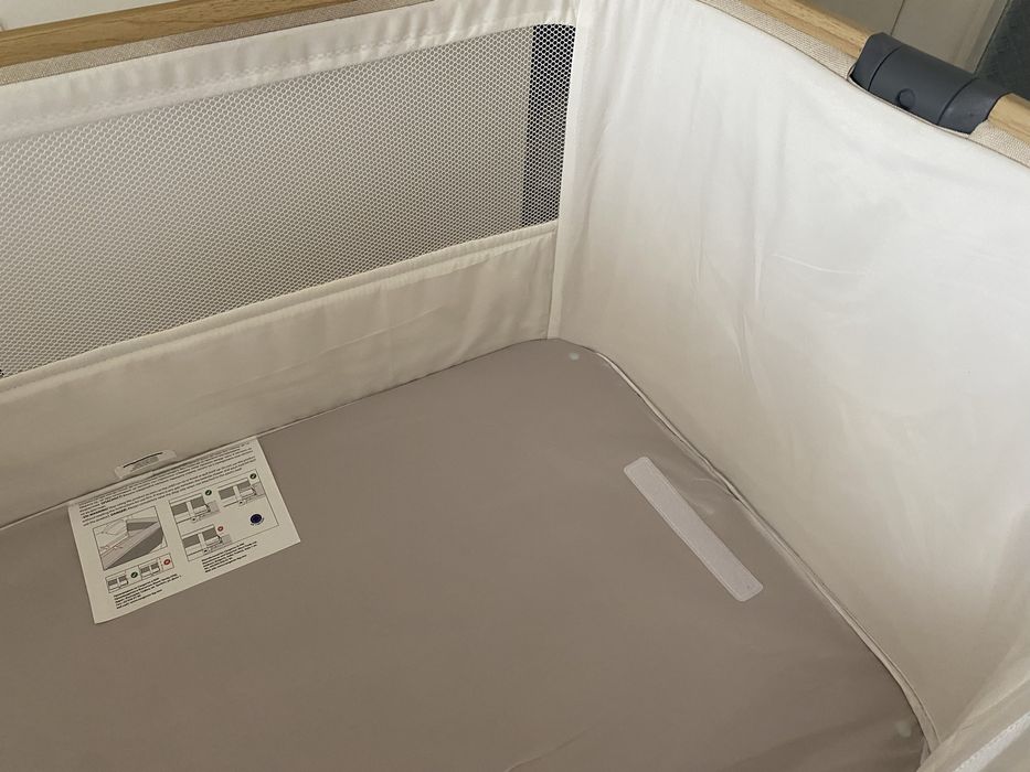 Бебешка кошара с подвижна преграда Cangaroo - Amo, бежова