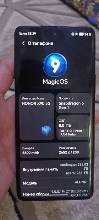 Honor X9b 8ga 256 srochniy sotiladi