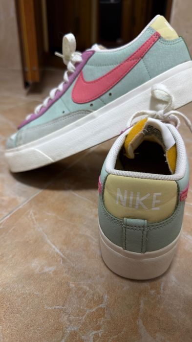 Nike Blazer Low Platform Seafoam Pink