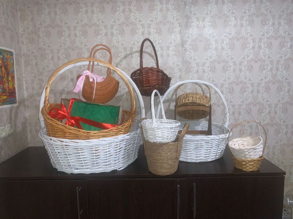 Плетенные корзины для фруктов подарков кашпо