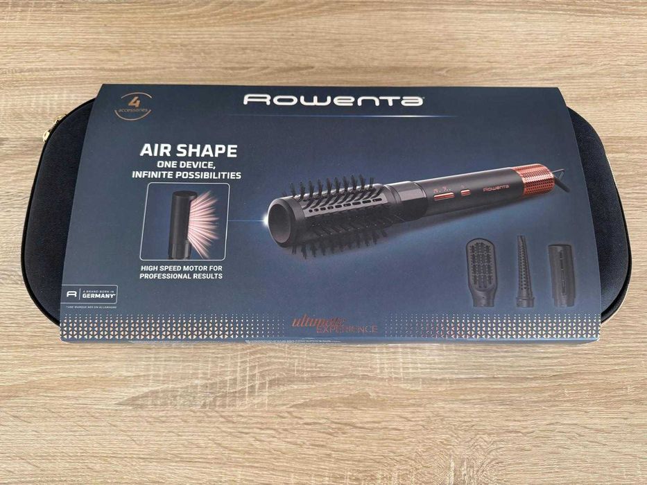 Perie multifunctionala cu aer cald ROWENTA Air Shape UB98, generator de ioni, 3 viteze, 3 trepte temperatura, Invelis Ceramic