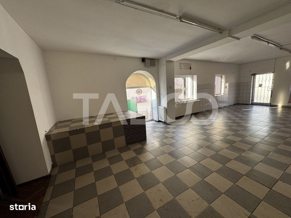 Spatiu comercial cu 2 camere 70 mpu vedere la strada Cristian Sibiu