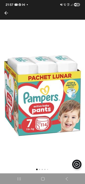 Pampers pants nr 7