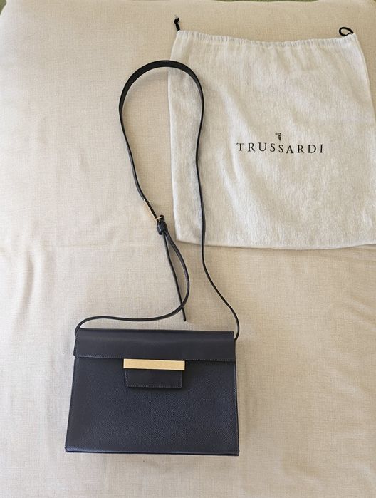 Кожена дамска чанта Trussardi