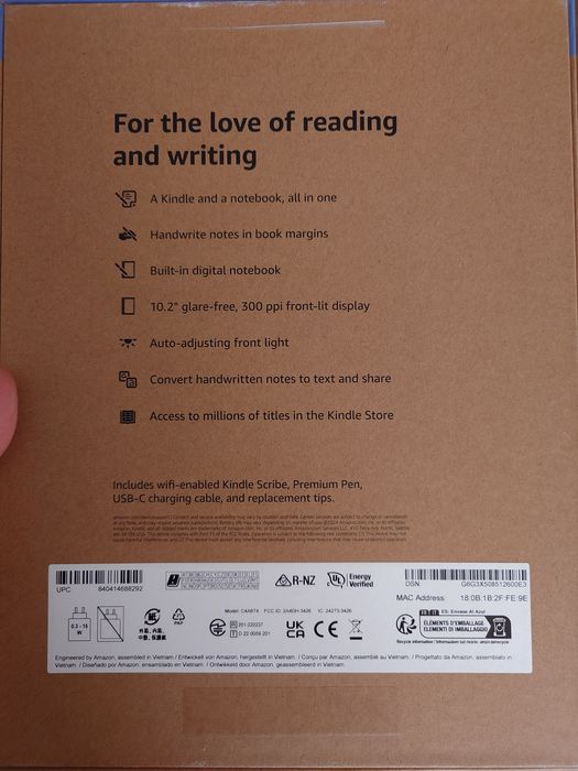 Kindle Scribe 2024 model 64Ggb Premium Pen