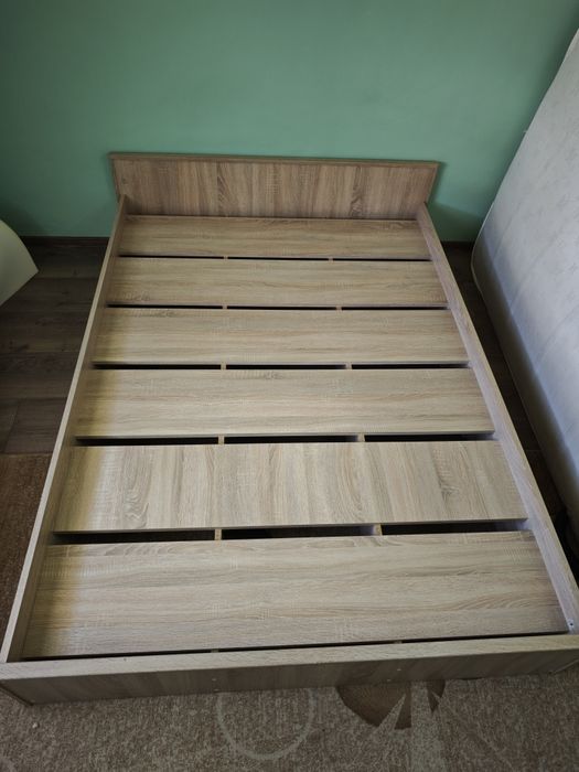 Cadru pat 140x200cm aspect stejar sonoma