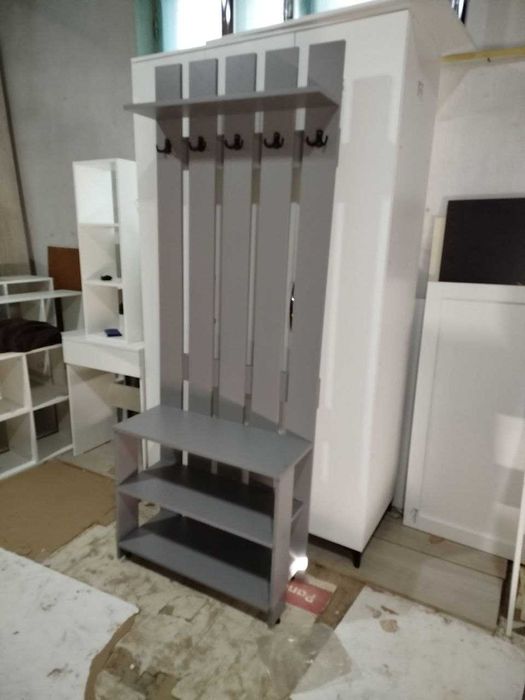 Вешалка напольная. Прихожая, Вешалка плюс обувница