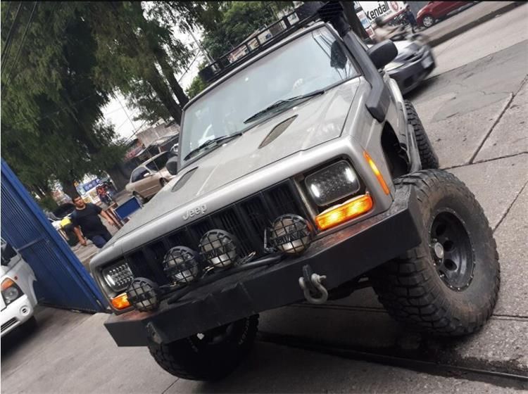 Set faruri LED JEEP Wrangler YJ Cherokee XJ 144W Patrol Landcruiser