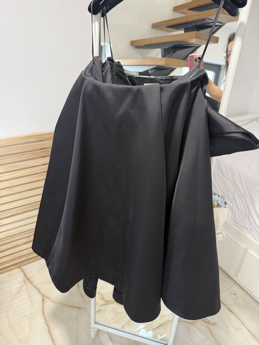 H&M edition черна рокля с пандела