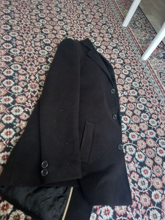 Пальто черный мужской