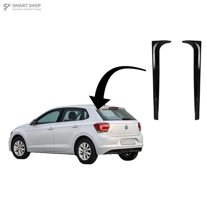 Eleron Luneta Prelungiri Laterale VW Polo AW MK6 (2018-up) Piano Black