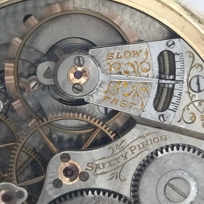 ELGIN Veritas Джобен часовник, позлатен, рядък, перфектен