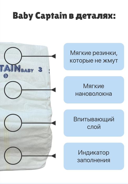 Подгузник Baby Captain