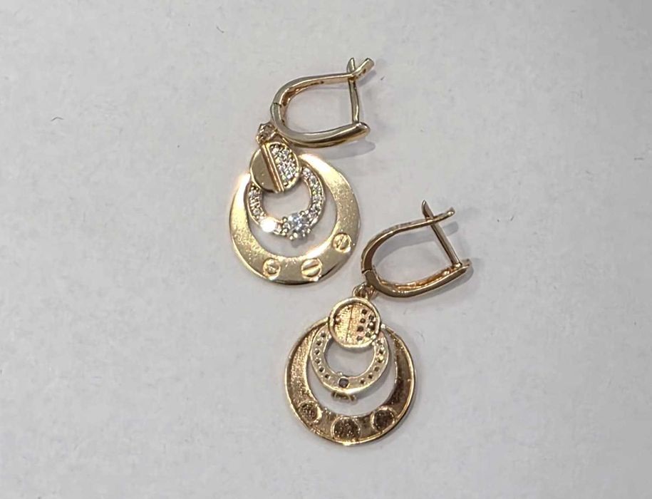 (AG35) Cercei aur 14K 5.88 gr  B36072 - Garantie 2ani !