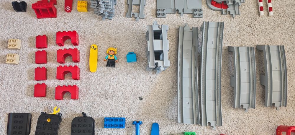 Set tren cu aburi Lego Duplo + 2 seturi de sine