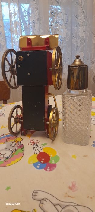 Decantor lichior mașină de pompieri cutie muzicală