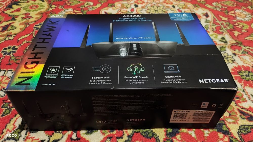 3,6Гбит/с WiFi 6 Router Netgear Nighthawk RAX42 из Америки. Как новый