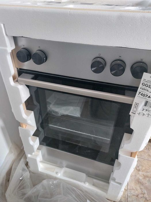 Aragaz Gorenje, 4 arzătoare gaz, Gri/Inox - NOU/SIGILAT