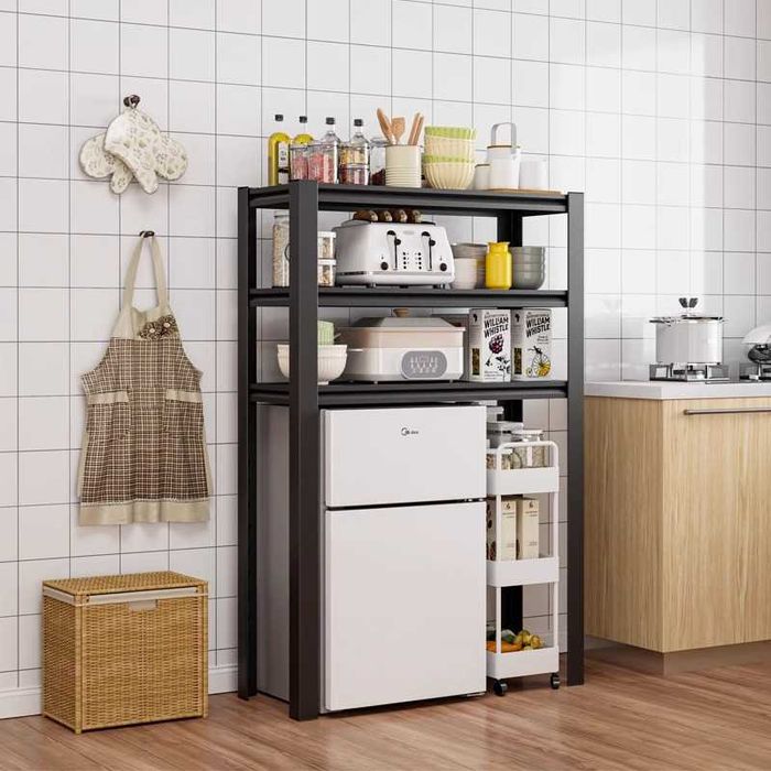 кухонный стеллаж/ металлические полки для приборов/стойка