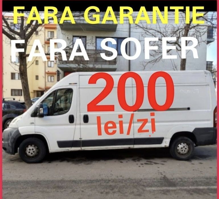 Inchiriere autoutilitare FARA GARANTIE FARA SOFER