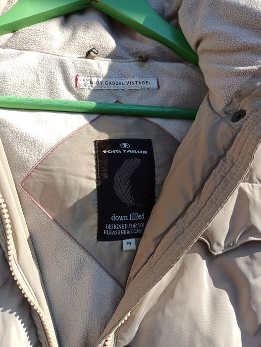 Tom Tailor яке с пухена качулка М - 35 лв