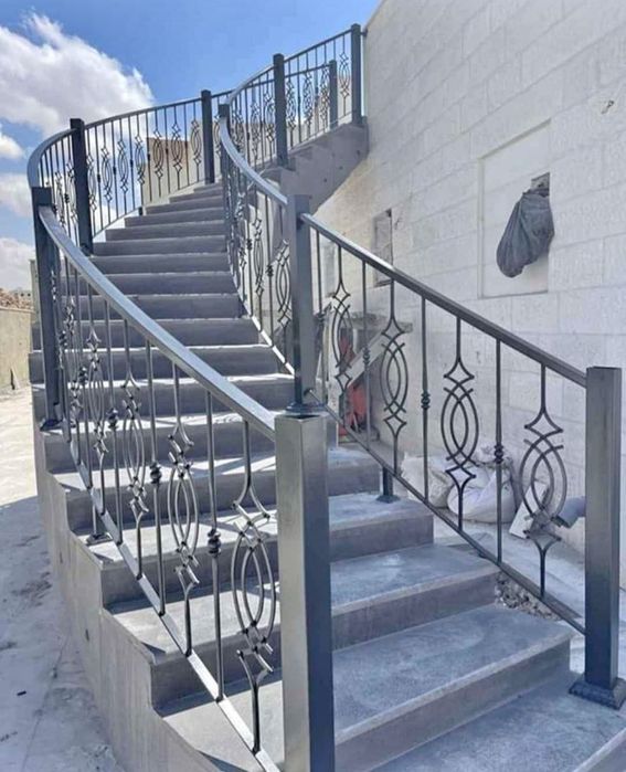 Balustrada din fier forjat brut turnat