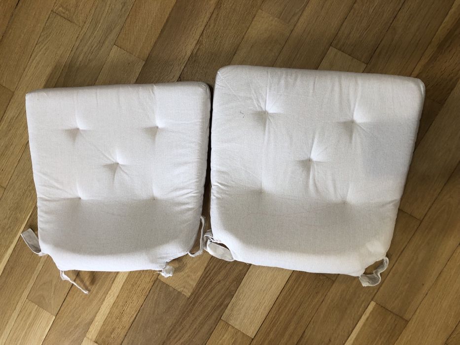 2 perne scaun ikea albe