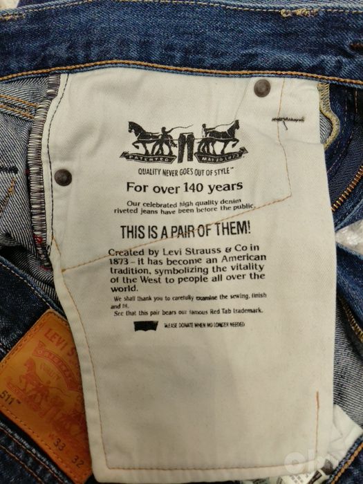 Оригинальные Джинсы Levis