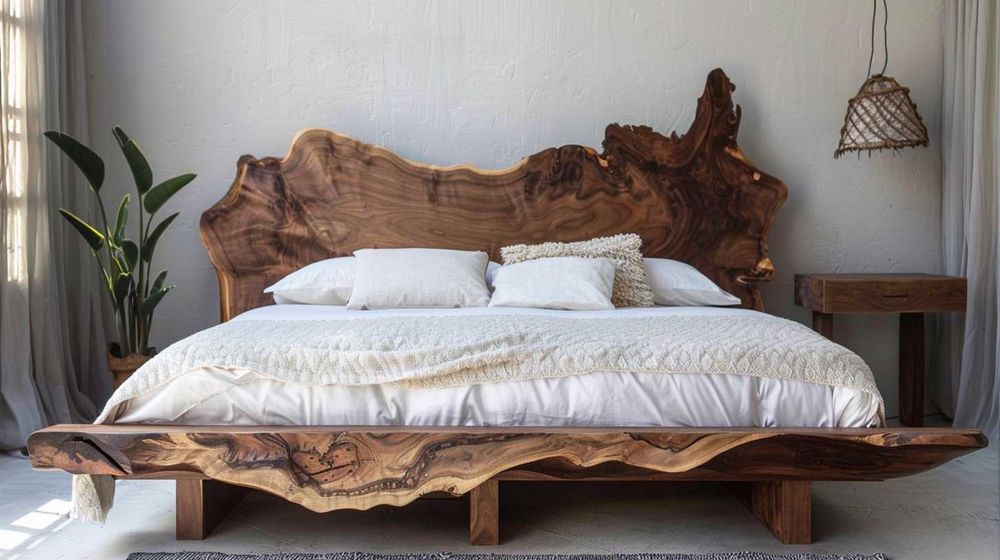 Дизайнерска спалня от масивна дървесина по поръчка