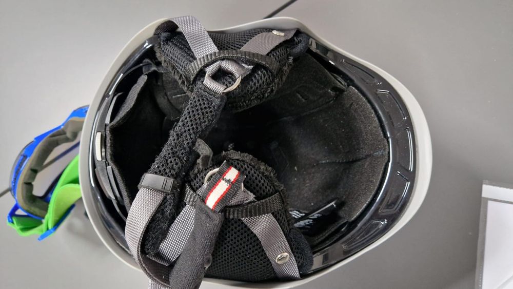 Casca de schi originala CASCO CX-3 și ochelari ski FIREFLY Blue