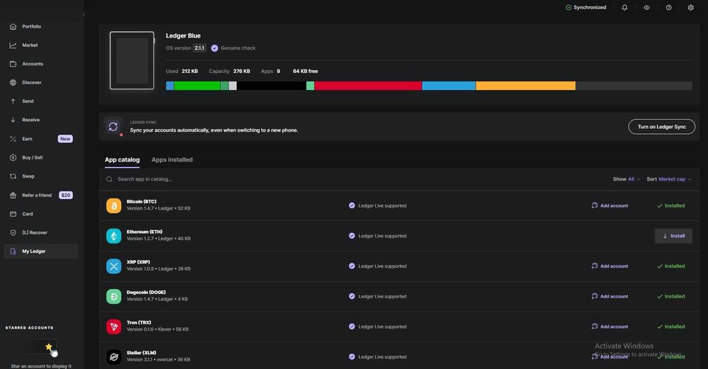 Ledger Blue крипто портфейл