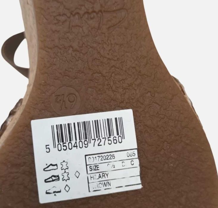 НОВИ CLARKS сандали на платформа-корк, №39