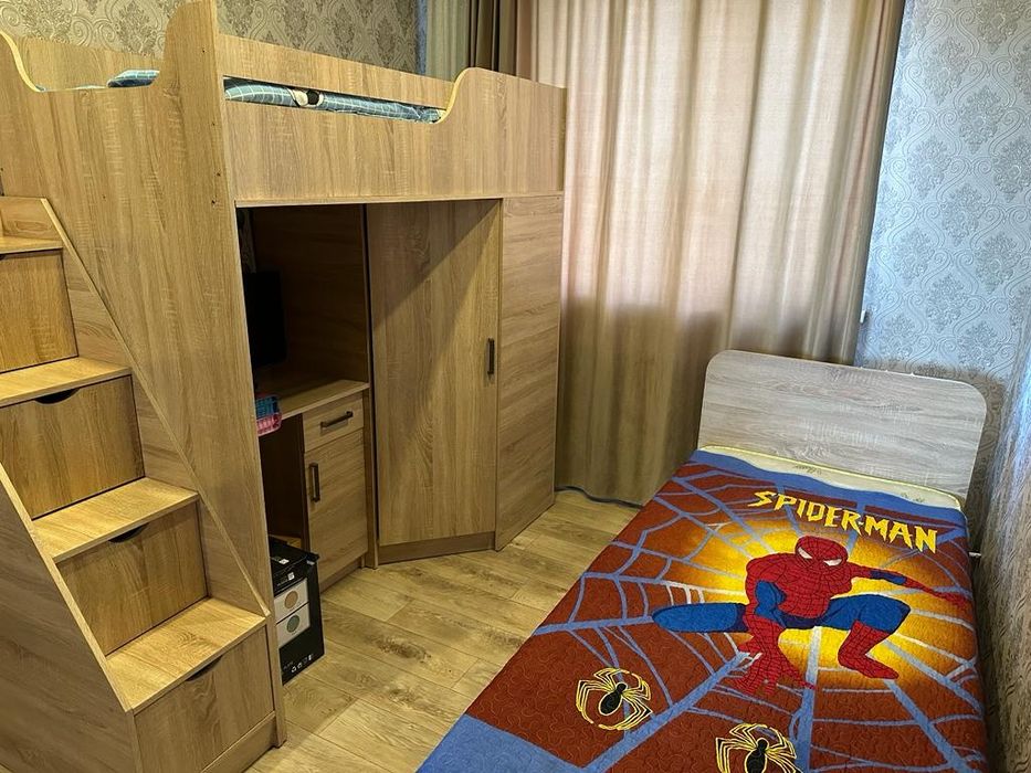 Детский кровать со шкафом