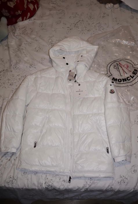 Geaca barbat puffer alba noua cu eticheta S
