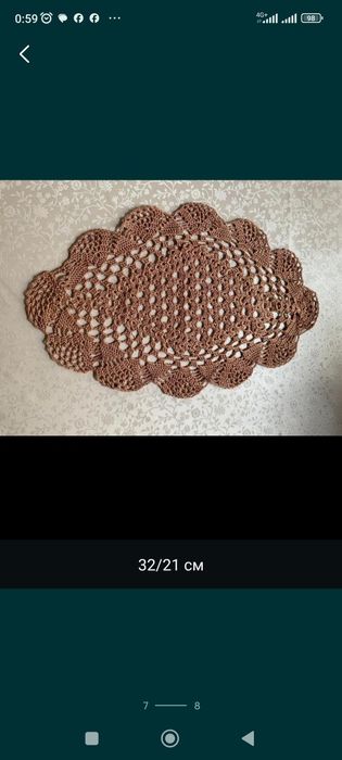 Салфетки из хб пряжи