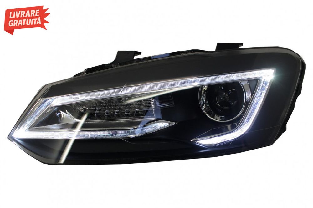 Faruri LED XENON HID VW Polo 6R / 6C / 61 (2011-2017) Devil Eye Look