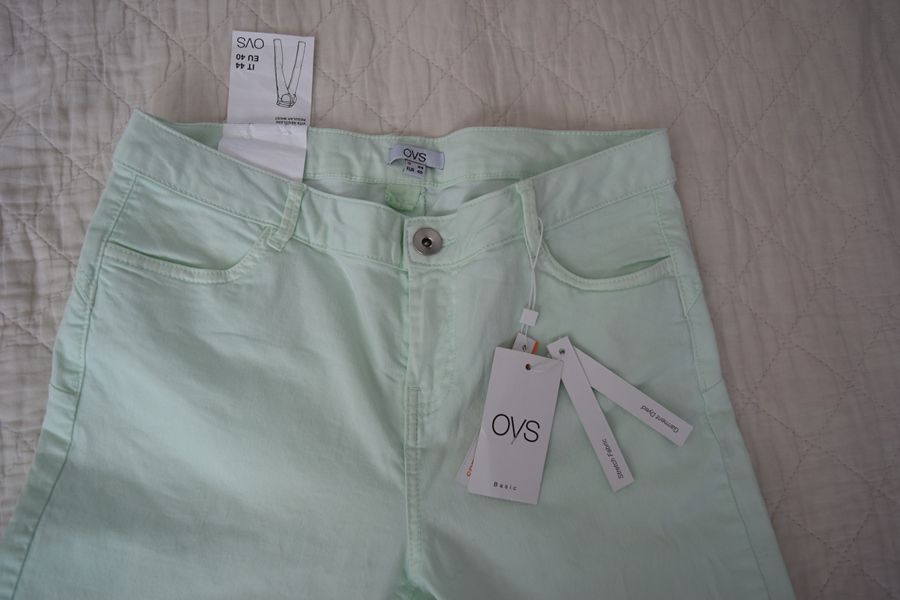 Pantalon dama strech skinny pe verde marimea 40-44