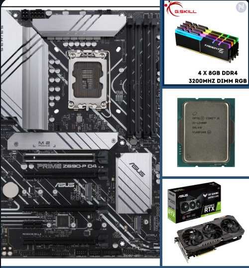 Z690-P D4 + 12400F + RTX 3070 8GB + RGB DDR4 32 GB 3200mhz