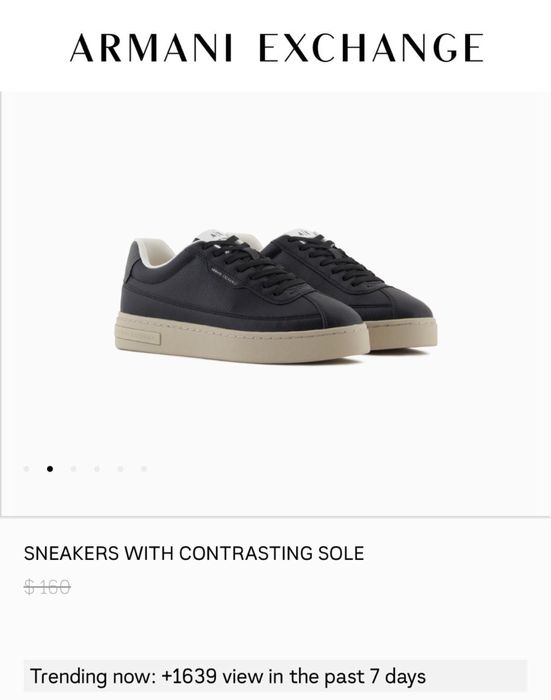 Оригинал Armani Exchange мужские кроссовки