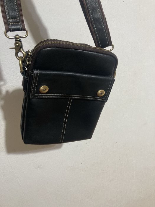 Кожаная барсетка