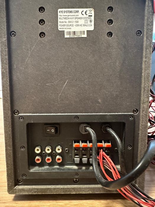 Sistem Audio Genius SW-5.1 1500 5 boxe + Subwoofer (mufe jack)