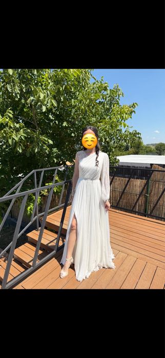Rochie mireasa din matase naturala