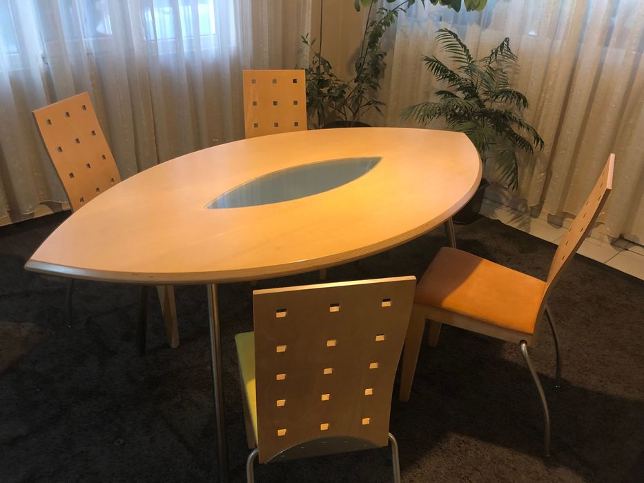 Швейцарски дизайнерски  трапезарен комплект-  Mobel Pfister