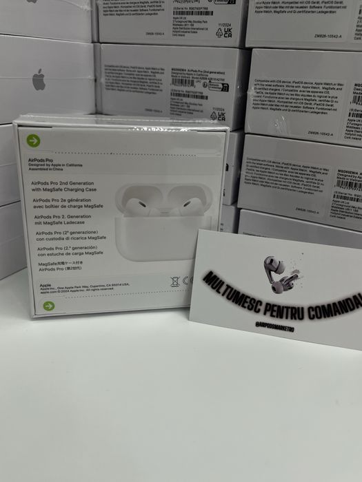 *GARANTIE + HUSA CADOU* Airpods pro 2nd gen • ANC •  Sigilate